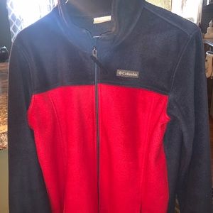 Boys (youth) XL (14/16 18/20) fleece zip-up Columbia jacket, like new